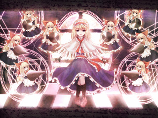 Anime girl holograph mosaic alice - mosaic free wallpaper for desktop