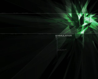 Green black background large flower 2 - a large flower free wallpaper