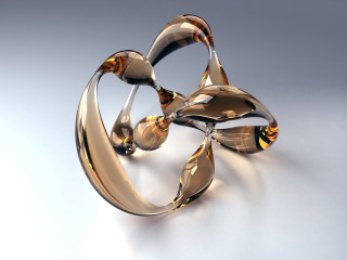 Metal curved design raytraced elizabethmurray - a metal object free wallpaper
