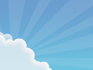 Blue sky white cloud sunburst - white cloud free wallpaper