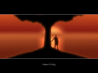 Man tree sunset holding hands - summer free wallpaper