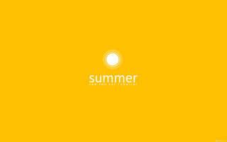 Yellow sunflower solo white circle - free summer wallpaper