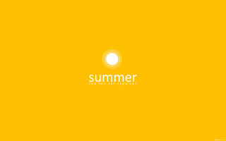 Yellow background white circle summer - free summer wallpaper