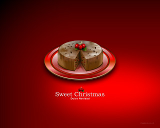 Red plate cake background bow 2 - a red ribbon free wallpaper