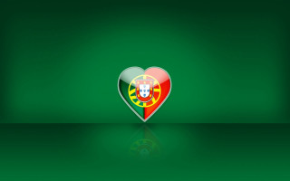 Heart shaped portugal flag green - almada negreiro free wallpaper