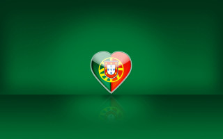 Heart shaped portugal flag green 5 - almada negreiro free wallpaper