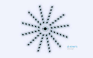 Snowflake black white gradient kinetic 2 - abidin dino free wallpaper
