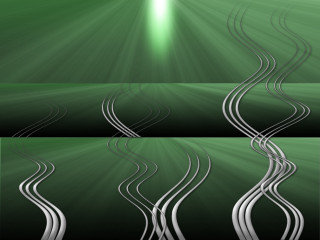 Green background white line pattern 4 - bridget riley free wallpaper for desktop