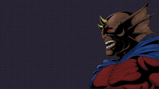Cartoon character horns cape demon - cell free wallpaper for desktop