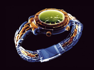Watch green face chain 3d 3 - a watch free wallpaper