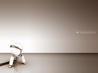 White black robot shiny gradient - a shiny surface free wallpaper for desktop