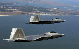 Jets flying side by side - two jet free wallpaper