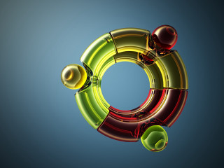 Colorful object blue background sky - object in the middle free wallpaper