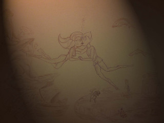 Woman flying cat bird air 2 - above her free wallpaper