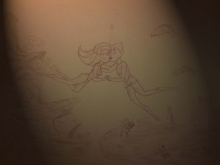 Woman flying cat bird air 3 - above her free wallpaper for desktop