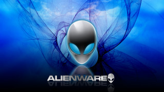 Alienware blue background sky clouds - alien free wallpaper