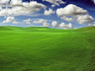 Green field blue sky clouds 21 - a green field free wallpaper for desktop