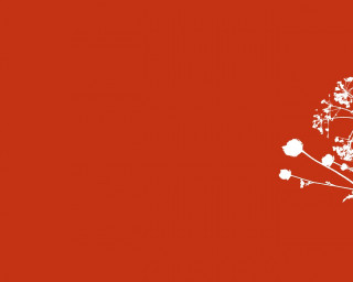 White tree red background bird - cerith wyn evans free wallpaper