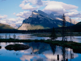 Mountain range lake forest background - douglas robertson bisset free wallpaper