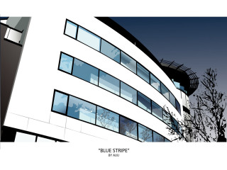 Spiral building tree sky background - bridget riley free wallpaper