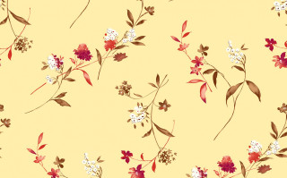 Yellow background floral autumn leaves - the stem free wallpaper for desktop