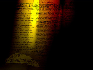 Light paper writing dark night - analytical art free wallpaper