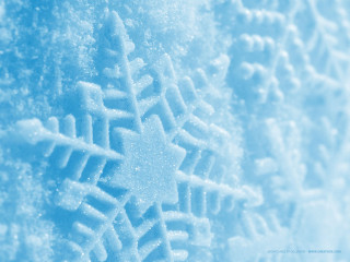 Snowflake pattern glass surface blue 2 - snow free wallpaper for desktop