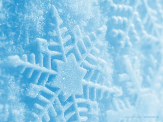 Snowflake pattern glass surface blue 5 - snow free wallpaper for desktop