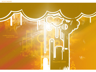 Yellow orange background man microphone - a picture of a man holding free wallpaper