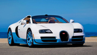 White blue bugatti beach ocean - the beach near the ocean free wallpaper