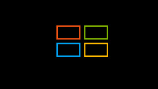 Black background multicolored square pattern - brian fies free wallpaper
