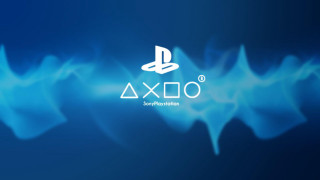 Blue background playstation logo smoke - letterism free wallpaper