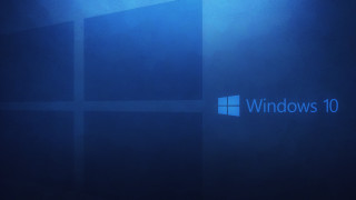 Blue wall windows10 logo blue - a blue wall free wallpaper