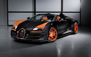 Bugatti orange rims garage black - orange rim free wallpaper