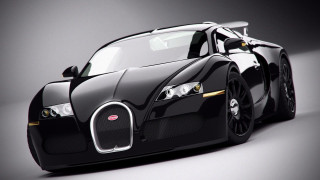 Black bugatti luxury digital rendering - a black bugatti car free wallpaper