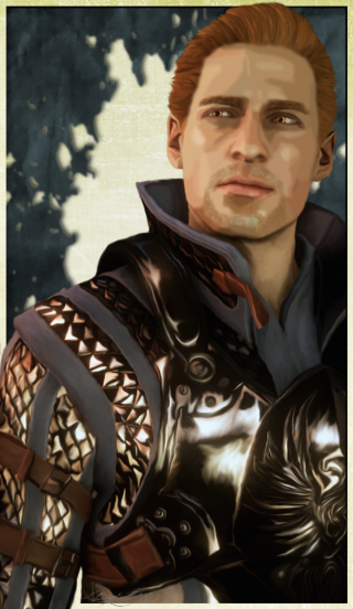 Man leather outfit sword tree - character portrait free wallpaper