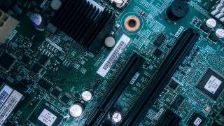 Motherboard closeup wires connection electronics - technology free wallpaper