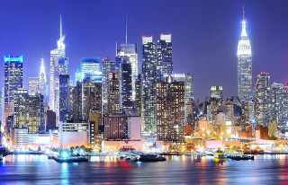 City skyline night tall buildings 15 - the building free wallpaper for desktop