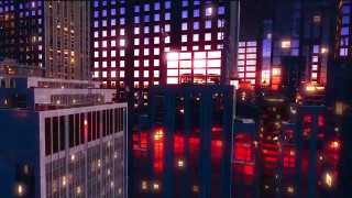 City night lights traffic buildings - traffic free wallpaper