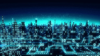 City night numbers dark time - cyberpunk city free wallpaper for desktop