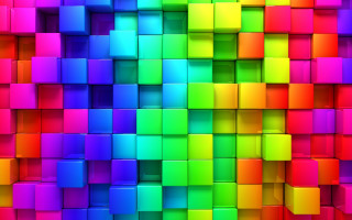 Colorful background squares different colors 3 - triadic free wallpaper