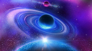 Blue purple planet star spiral - spiral free wallpaper