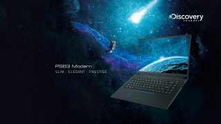 Laptop space background rocket flying - didier mouron free wallpaper for desktop