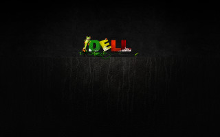 Black background dell colorful letters 2 - the letter free wallpaper
