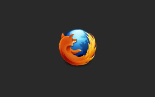 Firefox logo black background blue - dark background free wallpaper for desktop
