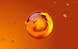 Firefox orange background water bubbles - bubble of water free wallpaper