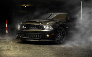 Black gold mustang parking garage 3 - matte finish free wallpaper for desktop