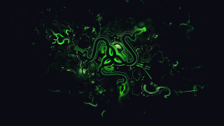 Green black abstract snake computer - artist free wallpaper for desktop
