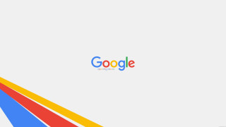 White background colorful google logo - suprematism free wallpaper for desktop