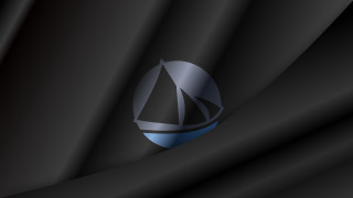 Black blue logo raytraced lyco - dark background free wallpaper